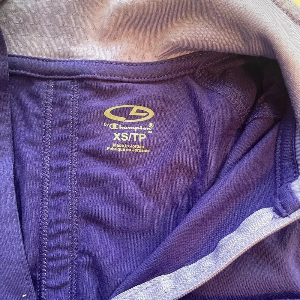 Women’s Champion thin purple 1/4 zip pullover jacket XS - Picture 2 of 2